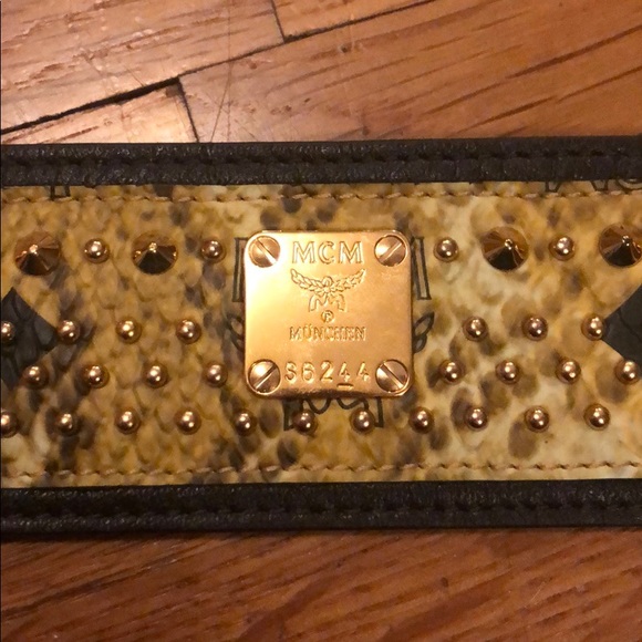 MCM Stud Bracelet Yellow + Black - unused - Picture 3 of 8